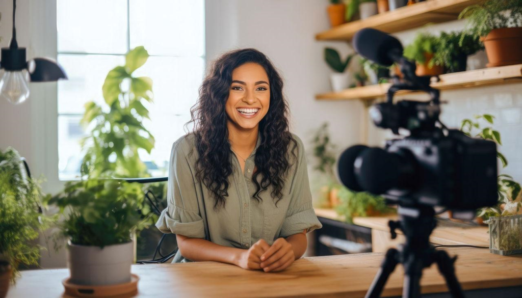Person building a strong personal brand online using social media marketing and digital content creation