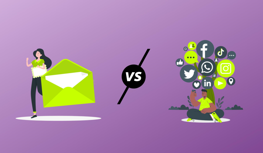 email marketin vs social media marketing