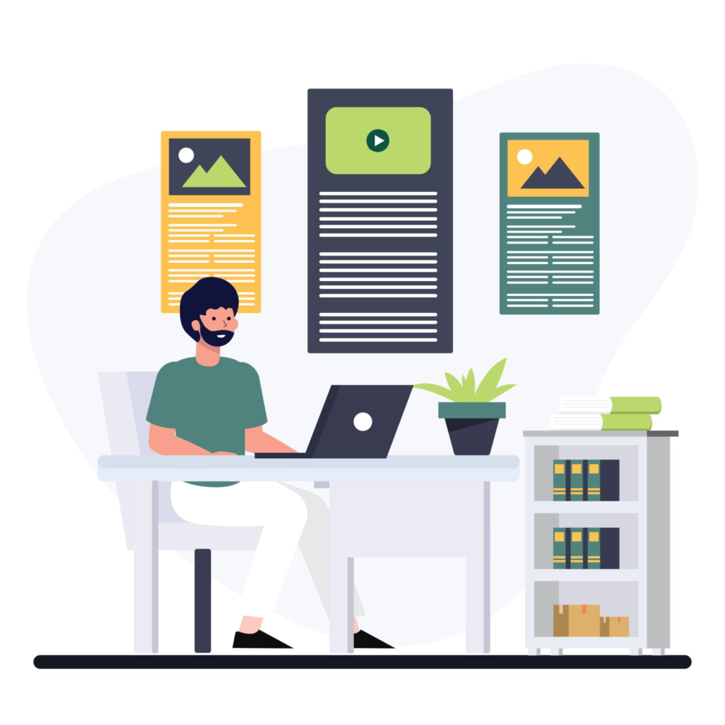 Top Online Business Ideas for Beginners in 2026 SEO blogging workspace with laptop and digital marketing tools