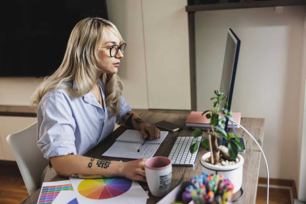 Top Online Business Ideas for Beginners in 2026 Freelancer working remotely from home using a laptop
