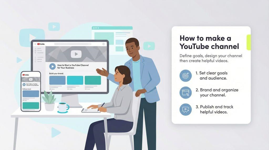 Top Online Business Ideas for Beginners in 2026 Beginner YouTuber editing video content on a computer