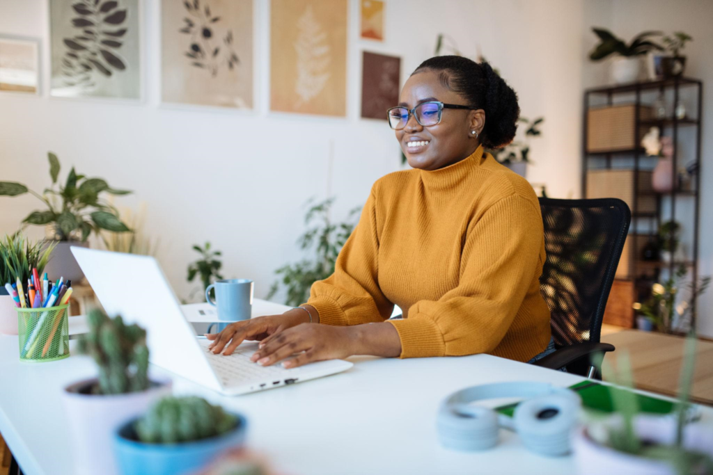 Beginner starting an online business from home using a laptop in 2026