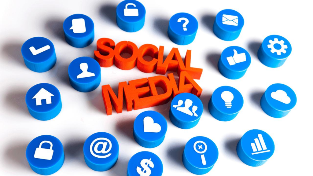 Social media icons Canva design